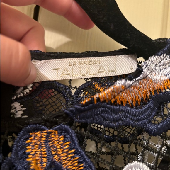 La Maison Talulah Mini Dress Multi Color Lace - Picture 3 of 9